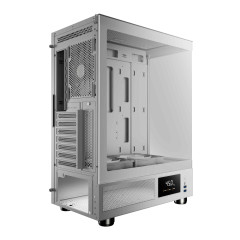 GABINETE GAMER GAMDIAS ATLAS E1WH BRANCO COM 3 FAN