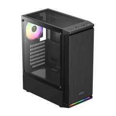 GABINETE GAMER GAMDIAS AURA GC8 ARGB PREO COM 1 FAN