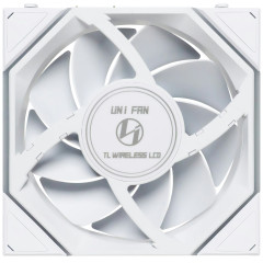 FAN GAMER UNI FAN TL WIRELESS LCD 120 ARGB PRETO 12TLLCD1W1W WHITE