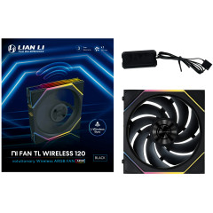 FAN GAMER UNI FAN TL WIRELESS 120 ARGB PRETO 12TL1W1B BLACK