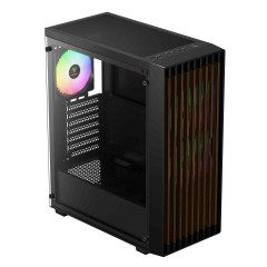 GABINETE GAMER GAMDIAS AURA GC4 ELITE ARGB PRETO COM 3 FAN