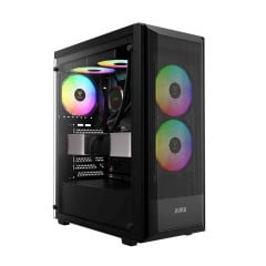 GABINETE GAMER GAMDIAS AURA GC6 ELITE ARGB PRETO COM 3 FAN