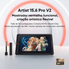 MESA DIGITALIZADORA ARTIST 15.6 PRO DRAWING DISPLAY PRETO MD160FH-AD41