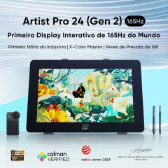 MESA DIGITALIZADORA ARTIST PRO 24 GEN 2 DRAWING DISPLAY PRETO MD240QH-US