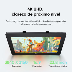 MESA DIGITALIZADORA ARTIST PRO 24 GEN 2 DRAWING DISPLAY PRETO MD240UH-US