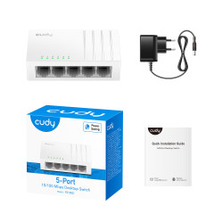 SWITCH CUDY 5 PORTA BRANCO FS105D_EU V3.0