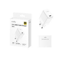 CARREGADOR CUDY 30W CH30 USB-C BRANCO CH30_EU V1.0