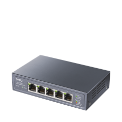 SWITCH CUDY 5 PORTA 2.5 GBPS HS105 PRETO HS105_EU V1.0