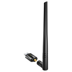 ADAPTADOR WIRELLESS DUAL BAND HIGH GAIN USB CUDY AC 1300 MODELO WU1400