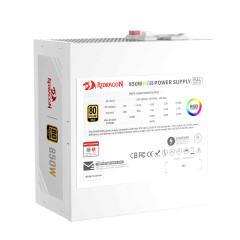 FONTE GAMER 850 WATTS RGB 80 PLUS GOLD BRANCO GC-PS007W-1 V2