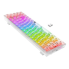 TECLADO MECANICO GAMER REDRAGON CASTOR PRO RGB TRANSPARENT S/F - K631CT-RGB-PRO