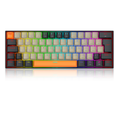 TECLADO MECANICO GAMER DRACONIC PRO RGB PRETO, CINZA E LARANJA SWITCH MARROM S/F - K530-OG&GY&BK-RGB-PRO (PT-BROWN)
