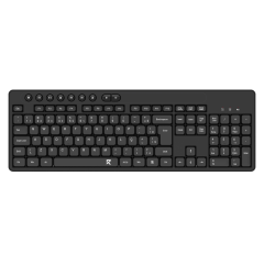 TECLADO MEMBRANA OFFICE REDRAGON PRETO S/F - BK-7094 PT