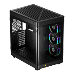 GABINETE GAMER GAMDIAS NESO P1 PRO B PRETO COM 3 FAN