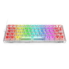 TECLADO MECANICO GAMER REDRAGON FIZZ RGB CRYSTAL K617CT-RGB PT
