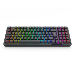 TECLADO MECANICO GAMER GLORIA RGB PRETO SWITCH DUST-PROOF MARROM K664-RGB (PT-BROWN)