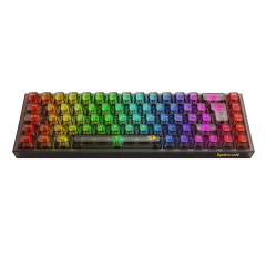 TECLADO MECANICO GAMER CASTOR PRO RGB PRETO SWITCH CRYSTAL LINEAR S/F - K631CTB-RGB-PRO