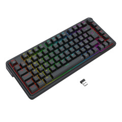 TECLADO MECANICO GAMER UCAL PRO RGB PRETO SWITCH DUST-PROOF BROWN K673-RGB-PRO