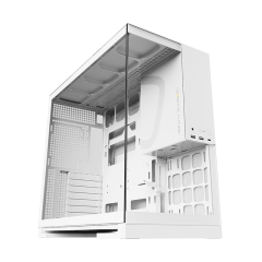 GABINETE GAMER GEOMETRIC MODEL 5 BRANCO COM 5 FANS GEO-M5F-W