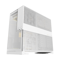 GABINETE GAMER GEOMETRIC MODEL 5 BRANCO COM 5 FANS GEO-M5F-W