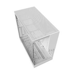 GABINETE GAMER GEOMETRIC MODEL 5 BRANCO COM 5 FANS GEO-M5F-W