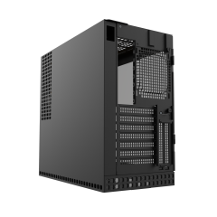 GABINETE GAMER GEOMETRIC MODEL 4 KING ARTHUR PRETO E AMARELO SEM FAN GEO-M4-KAB