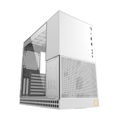 GABINETE GAMER GEOMETRIC MODEL 4 KING ARTHUR BRANCO SEM FAN GEO-M4-KAW