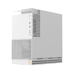 GABINETE GAMER GEOMETRIC MODEL 4 KING ARTHUR BRANCO SEM FAN GEO-M4-KAW