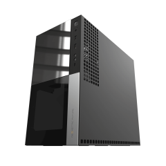 GABINETE GAMER GEOMETRIC MODEL 4 CALIBURR PRETO SEM FAN GEO-M4-CAL