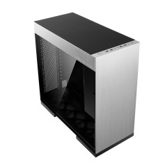 GABINETE GAMER GEOMETRIC MODEL 8 DHARMA PRETO E PRATA GEO-M8-DHA