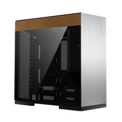 GABINETE GAMER GEOMETRIC MODEL 8 COWBOY PRATA E COURO GEO-M8-COW