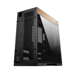 GABINETE GAMER GEOMETRIC MODEL 8 COWBOY PRATA E COURO GEO-M8-COW