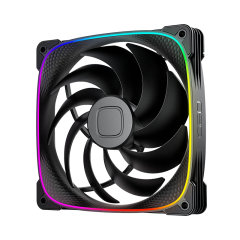 FAN 140MM GEOMETRIC SQUAMA 2503-14B RGB PRETO GEO-S2503B-14S