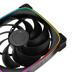 FAN 140MM GEOMETRIC SQUAMA 2503-14B RGB PRETO GEO-S2503B-14S