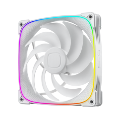 FAN 140MM GEOMETRIC SQUAMA 2503-14W RGB BRANCO GEO-S2503W-14S