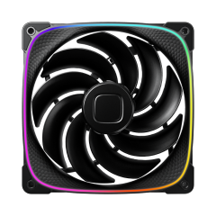 FAN 140MM GEOMETRIC SQUAMA 2503R-14B RGB PRETO GEO-S2503RB-14S