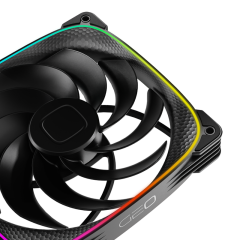 FAN 140MM GEOMETRIC SQUAMA 2503R-14B RGB PRETO GEO-S2503RB-14S
