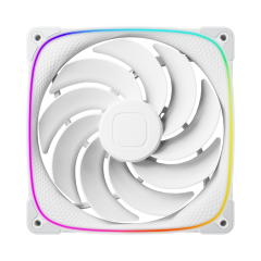 FAN 140MM GEOMETRIC SQUAMA 2503R-14W RGB BRANCO GEO-S2503RW-14S