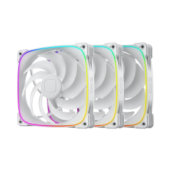KIT FAN 140MM GEOMETRIC SQUAMA 2503R-14W RGB BRANCO GEO-S2503RW-14T