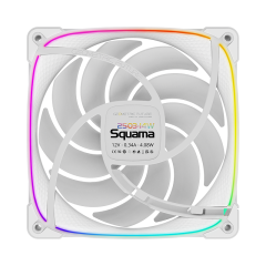 KIT FAN 140MM GEOMETRIC SQUAMA 2503R-14W RGB BRANCO GEO-S2503RW-14T