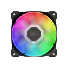 FAN 120MM GEOMETRIC SQUAMA 2501B RGB PRETO GEO-S2501B-1
