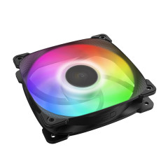 FAN 120MM GEOMETRIC SQUAMA 2501B RGB PRETO GEO-S2501B-1
