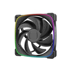 FAN 120MM GEOMETRIC SQUAMA 2503B RGB PRETO GEO-S2503B-1