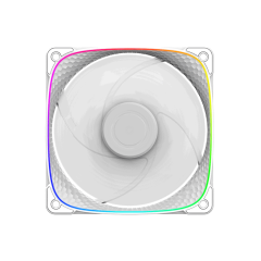 FAN 120MM GEOMETRIC SQUAMA 2503W RGB BRANCO GEO-S2503W-1