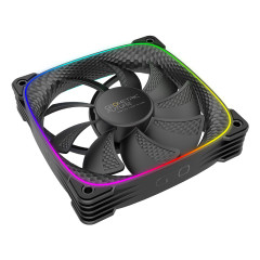 FAN 120MM GEOMETRIC SQUAMA 2503R RGB PRETO GEO-S2503RB-1