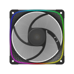 FAN 120MM GEOMETRIC SQUAMA 2503R RGB PRETO GEO-S2503RB-1