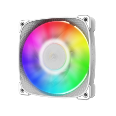 FAN 120MM GEOMETRIC SQUAMA 2505W RGB BRANCO GEO-S2505W-1