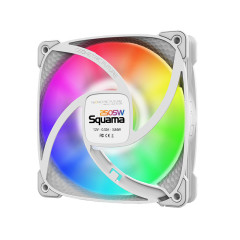 FAN 120MM GEOMETRIC SQUAMA 2505W RGB BRANCO GEO-S2505W-1
