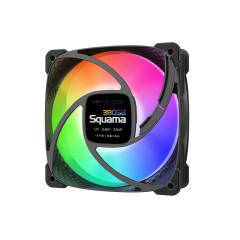 FAN 120MM GEOMETRIC SQUAMA 3805B RGB PRETO GEO-S3805B-1
