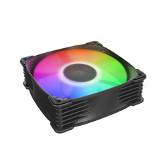 FAN 120MM GEOMETRIC SQUAMA 3805B RGB PRETO GEO-S3805B-1